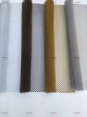 Decoratieve Aluminium Mesh Coil Drapery Hotel Metalen Drapery Keten Mail Mesh Gordijn