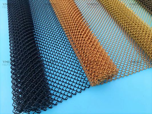 Decoratieve Aluminium Mesh Coil Drapery Hotel Metalen Drapery Keten Mail Mesh Gordijn