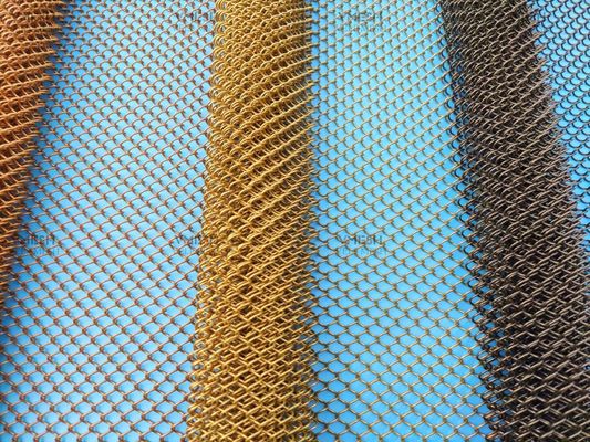 Metalen draperie keten mail mesh gordijn metalen spoel draperie metalen gaas gordijn gaas voor ruimte verdeling& kamer verdeler
