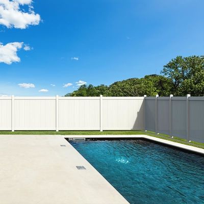 Pvc hek panelen vinyl privacy hek 6x8ft voor tuin gebouwen