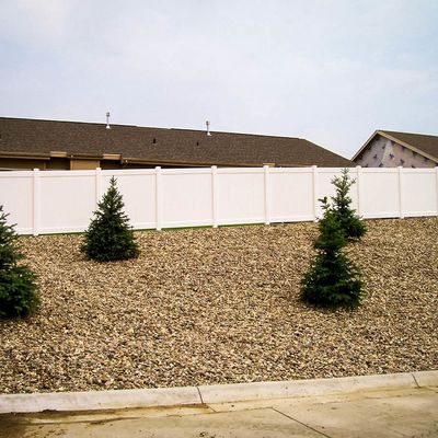 Makkelijke installatie 6 ft vinyl privacy hek panelen Buitentuin