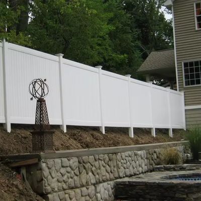 Fabrieksprijs Wit PVC privacy paneel voor buitentuin hek