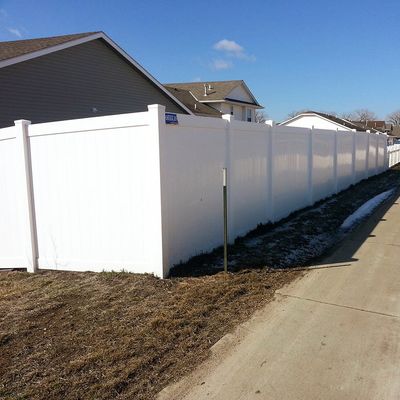 Witte Warme Verkoop Mooie Solid PVC Plastic Privacy Vinyl Zaal