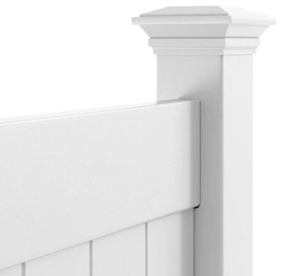 Hoogwaardig materiaal Buitenwit PVC Plastic Vinyl Privacy hek