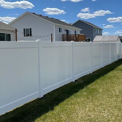 Vinyl volledig privacy hek en tuin zwembad Plastic hek