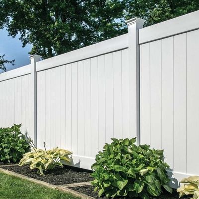 Witte PVC Privacy Schutting 1,8mHx2,4mB Virgin Vinyl