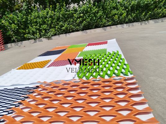 Decoratieve gevels met aluminium mesh met poedercoating