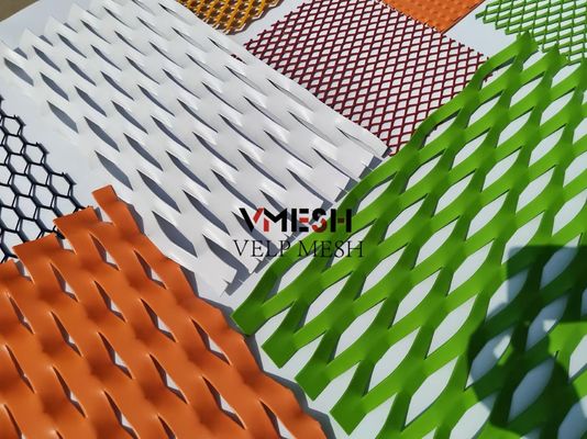 architectonisch Decoratief Gevel Metalen Mesh Plafond Diamanten Aluminium Mesh tegels