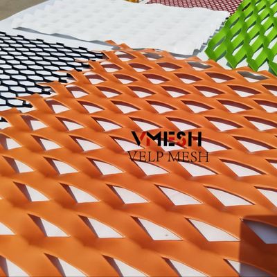 architectonisch Decoratief Gevel Metalen Mesh Plafond Diamanten Aluminium Mesh tegels