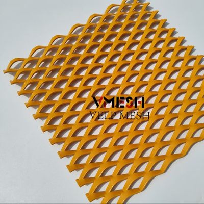 Interieurontwerp Decoratieve uitgebreide metalen mesh panelen Lichte aluminiumlegering