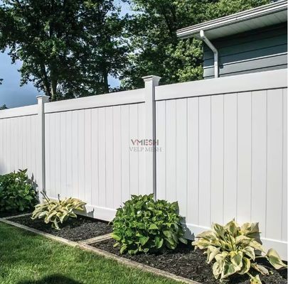 Zware zware witte pvc privacy hek panelen 6x8ft Eco-vriendelijk