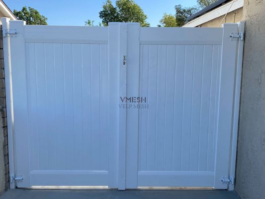 Makkelijk te monteren Anti-Ultraviolet Wit PVC Privacy hek Vinyl Huis hek
