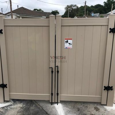 Eenvoudige installatie Wit buitendeksel van vinyl Prachtig Langdurig