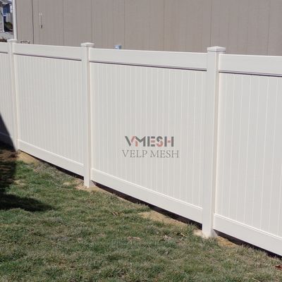 Witte PVC-plastic vinyl privacy hek panelen milieuvriendelijk
