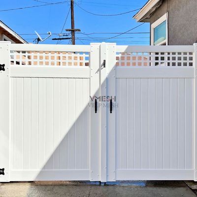 6ft buitentuin Wit goedkoop PVC vinyl rooster privacy hek