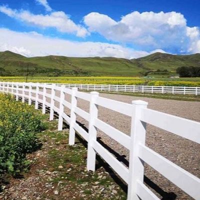 Duurzaam PVC vinyl tuinspoor omheining Ranch Paddock Paarden omheining
