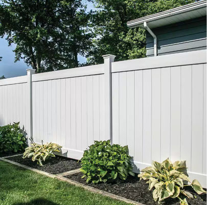 Buiten PVC Plastic Privacy Stijl Vinyl Zaan Met Top Picket