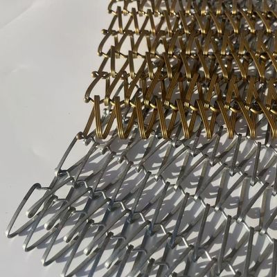 Roestvrij staal 304 / 316 Woven Metal Mesh Architectonisch Mesh Screen