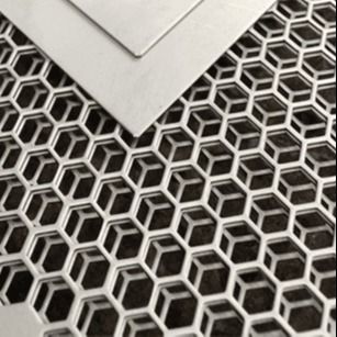 Metalen bekleding voor decoratieve zeshoekige geperforeerde aluminiummaas
