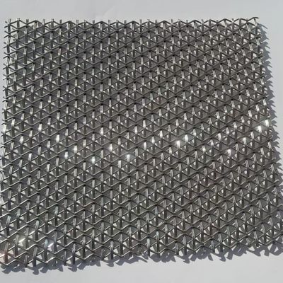 Decoratief stevig plat geweven metalen gaas Architectonisch roestvrijstalen draadgaas