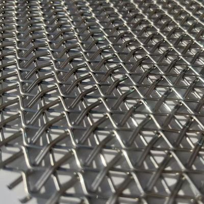Op maat gemaakte verschillende weefmethoden roestvrijstalen paneel voor wand decoratief gaas