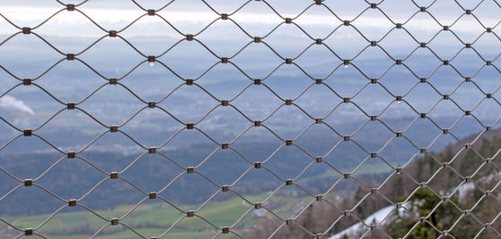 Roestvrijstalen kabeltouwnet voor architectonische diamantflexibele scherm dierentuin dierenverblijf veilig