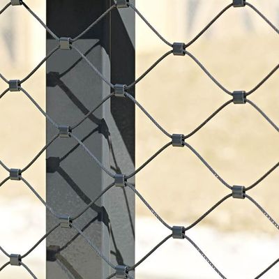 2 mm hoogsterk geweven flexibel roestvrijstalen draadkabelnet