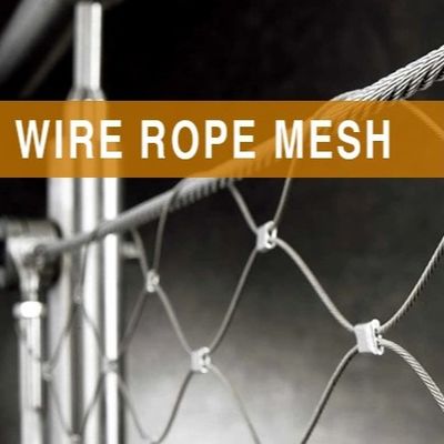 Lichtgewicht Anti-Roest Veiligheidshek Roestvrijstalen Draadkabelgaas met Diamantvormige Gaten