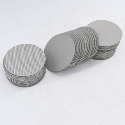 100 micron gesinterd metaal 316 roestvrijstalen filter schijf meerlagig filter