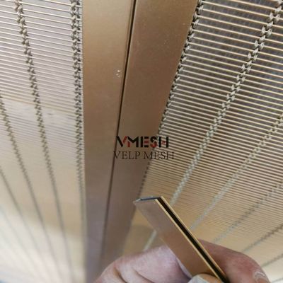 Roestvrij staal decoratie draad mesh metalen splitsing mesh paneel muur