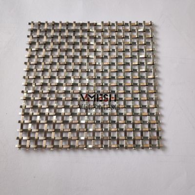 1 mm-4 mm geweven roestvrij staal gaas voor decoratieve architectuur metaal op maat