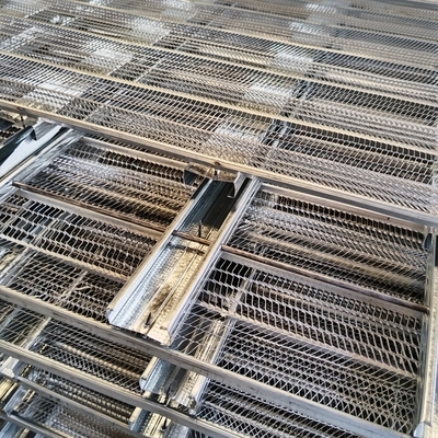 Gegalvaniseerde rib-lath-vormwerk voor cementgieten 1,1 m x 3 m