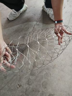 Anti-diefstal Aanpasbare Maat Diamantvorm Roestvrijstalen Draadkabelgaas voor Beveiligingshekwerk