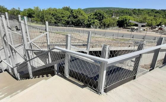 Zacht RVS Touwgaas met 60° Maasopening en Gegalvaniseerde Afwerking Gepolijst voor Gebouwbeveiliging