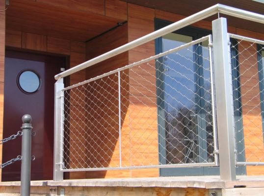 Traphek Beschermnet AISI 304/316 Roestvrijstalen Draadkabel met Zink