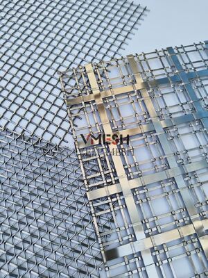 Roestvrij staal metalen architectonische koper goud brons interieurontwerp gordijn decoratieve geweven metalen gaas gordijnen