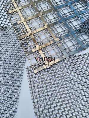 Decoratief roestvrij staal metalen spoel mesh gordijn voor het plafond