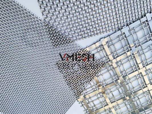 Roestvrij staal op maat gemaakt draadnet Plain Woven Metal Decorative Mesh