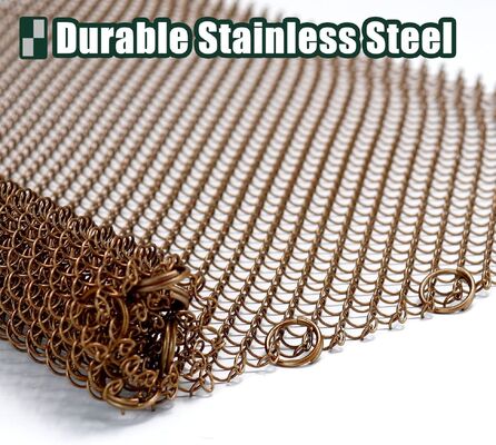 Anti-deformatie metalen ontwerp roestvrij staal 1,2 mm open haard mesh schermen