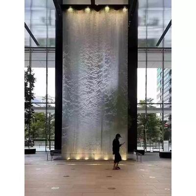 Roestvrijstalen 304 metalen waterval voor tuinversiering Gordijn voor waterpartij