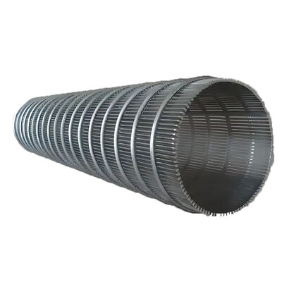 50 100 150 micron V-vormige roestvrijstalen draadpijp Wedge Wire Filter Mesh
