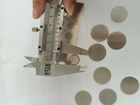 Geen Burrs Chemisch frezen 1mm SS304 Etching Mesh Filter Disc