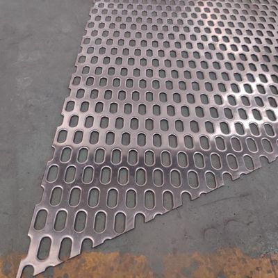 Aluminium met slotgat, geperforeerd metalen paneel voor decoratieve gevels