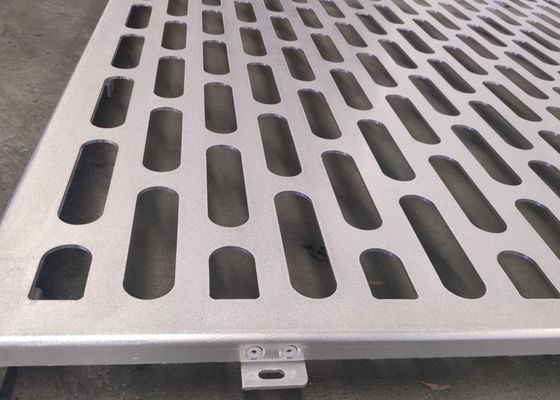 Aluminium met slotgat, geperforeerd metalen paneel voor decoratieve gevels