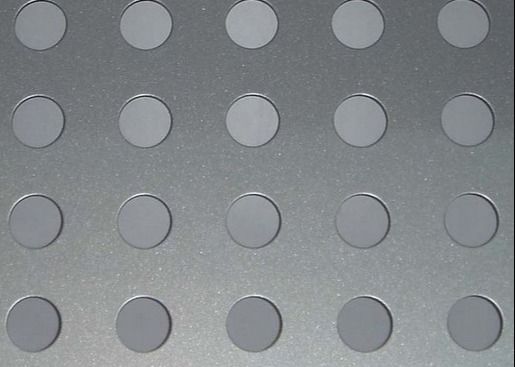 4 * 8ft roestvrij staal rechte ronde gat patroon geperforeerd plaat
