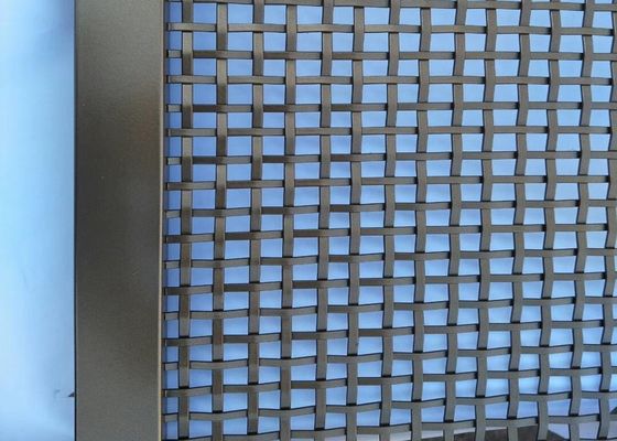 Roestvrij staal 304 slot gekrimp metalen gaas voor architectonische decoratie