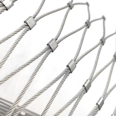 Roestvrijstalen geknoopt staaldraadgaas 1mm-3mm voor dierentuin en decoratie