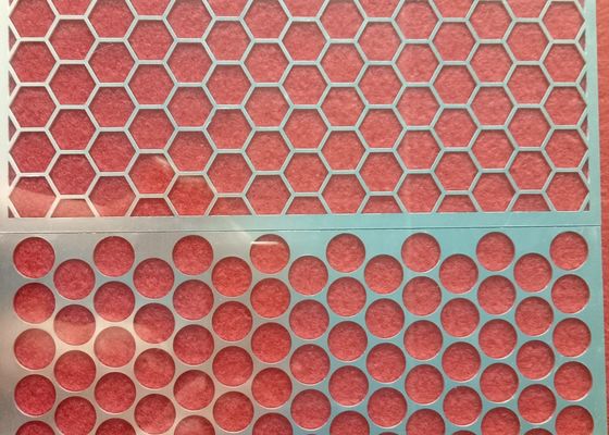 Poedercoating Zwart aluminium Hexagonale ronde gat luidspreker rooster Punching Metal Mesh