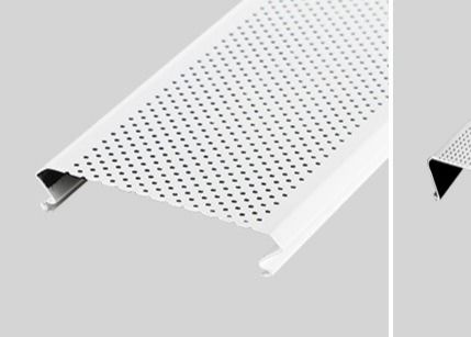 PVC-gecoate aluminium geperforeerde plafondtegels 3003H24