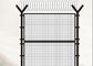 4.0mm de 4.5mm Gelaste Vierkante Post van Draadmesh fence with razor wire Y